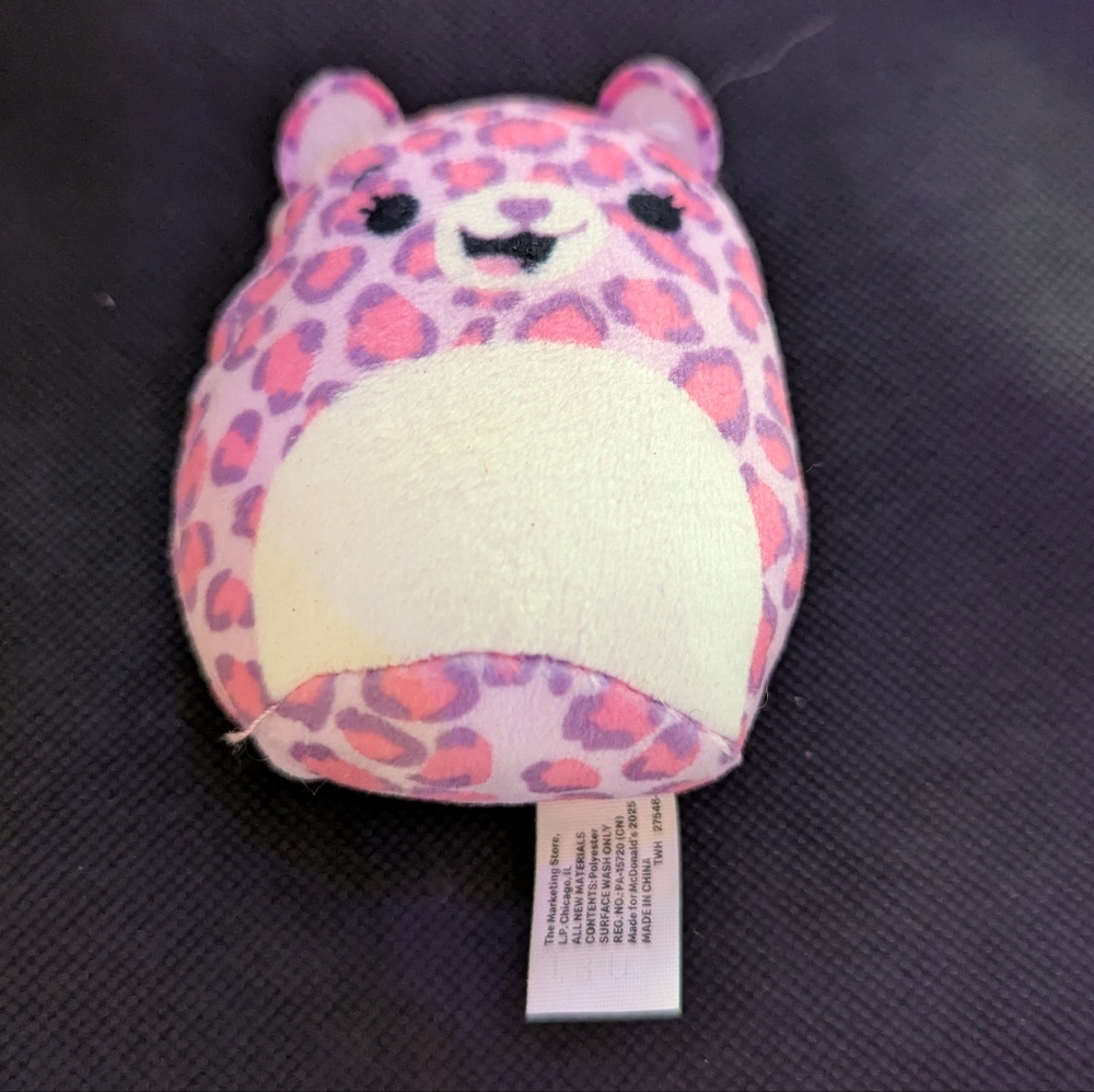 Squishmallows Pink and Purple Leopard Plushu Rossi
